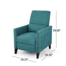 Load image into Gallery viewer, Kiersten - Contemporary Fabric Pushback Recliner
