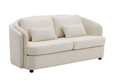 Load image into Gallery viewer, Mariko - Linen Loveseat With 2 Toss Pillows - Beige
