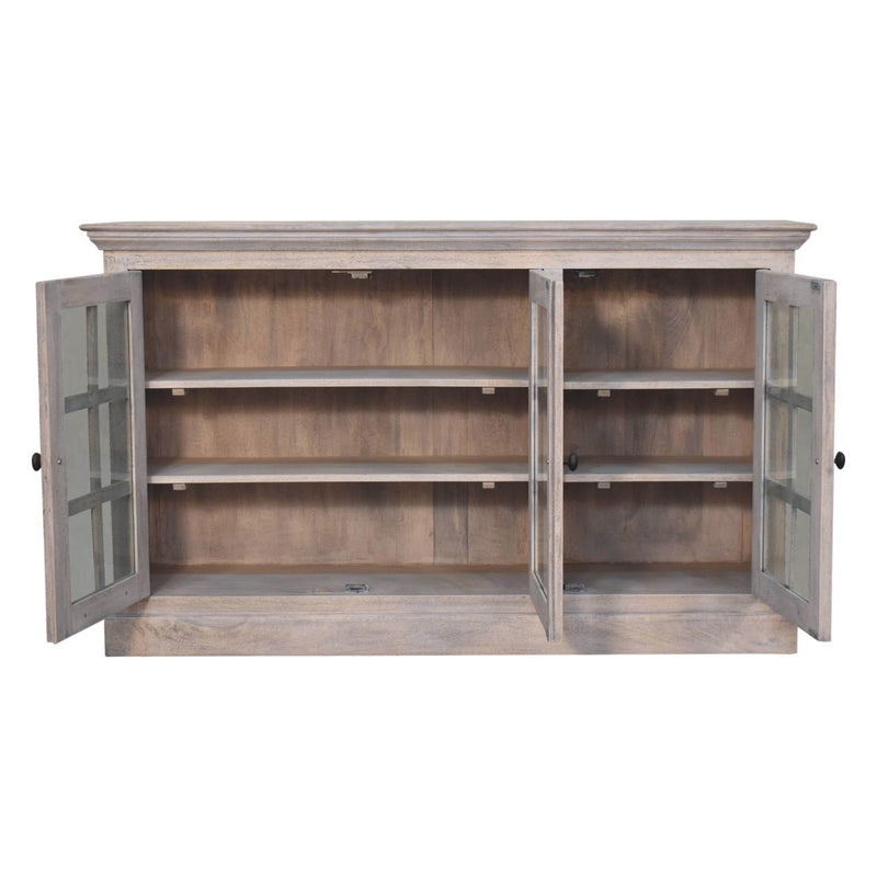 Triple Glazed Cabinet - Beige