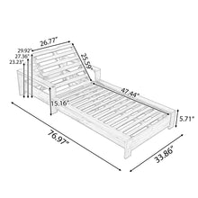 Load image into Gallery viewer, Chaise Lounge Set With 4 Fold Cushion And Built In Headrest, 3 Position Adjustable
