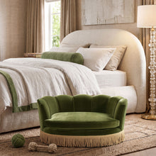 Load image into Gallery viewer, Clara - Scalloped Pet Sofa Bed
