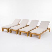 Load image into Gallery viewer, Outdoor Chaise Lounge With 5 Position Adjustable Backrest
