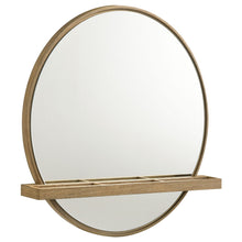 Load image into Gallery viewer, Benson - Round Vanity Wall Mirror With Shelf - Sand
