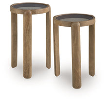 Load image into Gallery viewer, Jossor - Accent Table Set (Set of 2) - Light Brown
