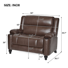 Load image into Gallery viewer, Tufted Design Wide Manual Recliner Chair
