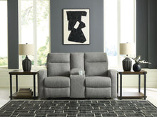 Load image into Gallery viewer, Gauntlet - Double Recline Loveseat With Console - Sterling
