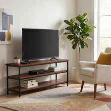 Load image into Gallery viewer, Skyler - TV Media Stand - Dark Cognac Brown
