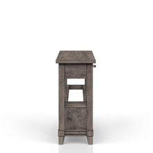 Load image into Gallery viewer, Console Table With Wine Bottle Storage Storage Drawers - Gray
