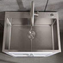 Load image into Gallery viewer, 24" Stainless Steel Washing Sink With Faucet Hoses And Drain Head Only (Update) - Silver
