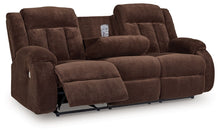 Load image into Gallery viewer, Free Wake - Reclining Power Sofa With Drop Down Table - Chocolate
