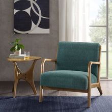 Load image into Gallery viewer, Mid-Century Style Lounge Chair With Upholstered Seat
