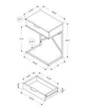 Load image into Gallery viewer, Accent Side Table, Storage Drawer, Spacious Tabletop, Contemporary &amp; Modern

