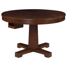 Load image into Gallery viewer, Calloway - Round Game Table With Pedestal Base - Dark Brown
