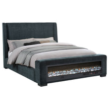 Load image into Gallery viewer, Sebastian - Upholstered Bed With Built-In Flame Visualizer And Bluetooth Speaker
