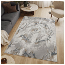 Load image into Gallery viewer, Geometrix - 5'3" X 7'3" Area Rug &amp; Geometric 3D Effect - Ivory / Gray
