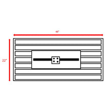 Load image into Gallery viewer, Outdoor 43" Rectangular Fire Pit Table With Adjustable Flame Control - White
