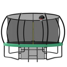 Load image into Gallery viewer, 12' Recreational Kids Trampoline With Safety Enclosure Net &amp; Ladder, Outdoor Recreational Trampolines
