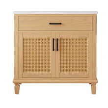 Load image into Gallery viewer, Bathroom Vanity With Ceramic Sink, Modern Free Standing Cabinet With Soft Close Drawers

