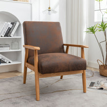 Load image into Gallery viewer, Wide Arm Chair - Light Brown
