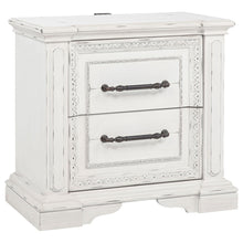 Load image into Gallery viewer, 2 Drawer Nightstand With Dual USB Charging Ports - Vintage
