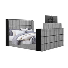 Load image into Gallery viewer, Isaiah - Bed With TV Lift-LED Speakers And Fireplace
