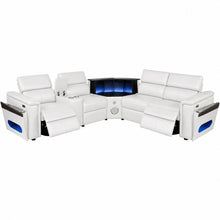 Load image into Gallery viewer, Nova - Sectional With Bluetooth Speaker, LED And Lifting Wine Cabinet
