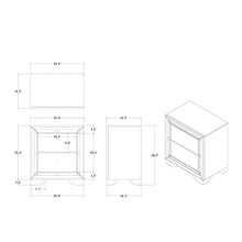 Load image into Gallery viewer, Chloe - Nightstand - Gemstone Silver
