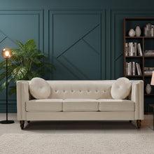 Load image into Gallery viewer, Chesterfield Sofa With Square Arms For Living Room
