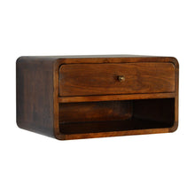 Load image into Gallery viewer, Curve Upper Slot Floating Nightstand
