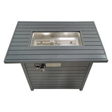 Load image into Gallery viewer, Outdoor Fire Pit Table With Lid, Durable Construction - Gray
