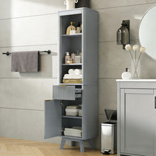 Load image into Gallery viewer, Tall Bathroom Storage Cabinet With Adjustable Shelves And 1 Drawer &amp; Door
