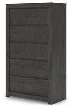 Load image into Gallery viewer, Fraluna - Five Drawer Chest - Charcoal
