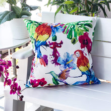 Load image into Gallery viewer, Tropical Parrot Outdoor &amp; Indoor Pillow With Solarium - Multicolor
