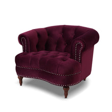 Load image into Gallery viewer, La Rosa - Victorian Tufted Upholstered Accent Chair
