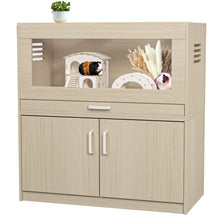Load image into Gallery viewer, Guinea Pig Cages, Hamster Cage Wood With Independent Storage Cabinet, House For Rat Chinchilla With Guinea Pig Hutch And Bridge, Openable Top With Acrylic Sheets
