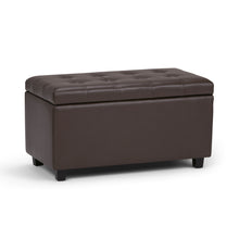 Load image into Gallery viewer, Cosmopolitan - Storage Ottoman - Chocolate Brown
