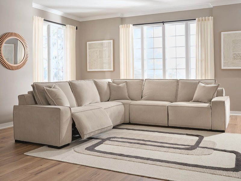 Carceri - 5-Piece Power Sectional Reclining Sofa - Cashmere