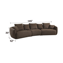 Load image into Gallery viewer, Bash - Anthology Boucle Sofa With Pillows - Brown
