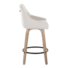 Load image into Gallery viewer, Hannah - Transitional Fixed Height Counter Stool With Swivel With Round Footrest (Set of 2)
