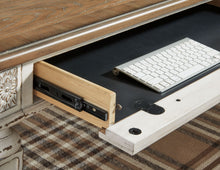 Load image into Gallery viewer, Realyn - Home Office L Shaped Desk - White / Brown
