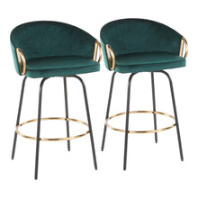 Load image into Gallery viewer, Claire - Contemporary / Glam Counter Stool (Set of 2)
