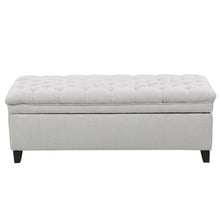 Load image into Gallery viewer, Juliana - Storage Ottoman With Birch Legs
