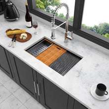 Load image into Gallery viewer, Workstation Kitchen Sink, Single Bowl Undermount
