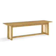 Load image into Gallery viewer, Dining Bench With Rattan Weave
