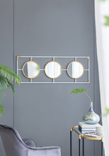 Load image into Gallery viewer, 3 Mirror Piece Wall Mirror InRectangular Frame, Home Wall Decor For Bedroom Living Room
