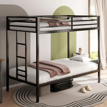 Load image into Gallery viewer, Adam - Twin Over Twin Bunk Bed - Black
