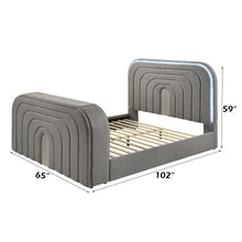 Load image into Gallery viewer, Shelyn - Bed With LED, TV Stand, Fireplace &amp; Bluetooth
