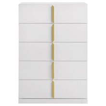 Load image into Gallery viewer, Lauryn - 5 Drawer Bedroom Chest - Gloss White
