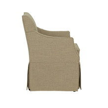 Load image into Gallery viewer, London - Upholstered Skirted Dining Arm Chair
