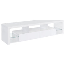 Load image into Gallery viewer, Lance - 2 Drawer TV Stand With Shelves - Gloss White
